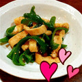 sakoまぁ's cooksnap of when they made ピーマンと薄揚げの炒め煮.