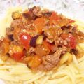 ムーミン谷のmee's cooksnap of when they made 茄子と生トマトのボロネーゼ.