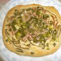 白いぐれーぷ's cooksnap of when they made 居酒屋ピザ!焼豚×椎茸×薬味ねぎ.