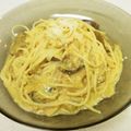 椿hime's cooksnap of when they made 残ったカレーで♪チーズカレーパスタ.