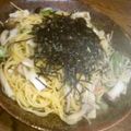 monte's cooksnap of when they made お吸い物で☆ 和風パスタ☆.