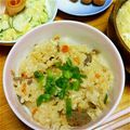 yuzuyou15's cooksnap of when they made シンプル★炊き込みご飯★.