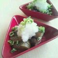 70cafe's cooksnap of when they made 焼き茄子のおろし味ぽんのせ.