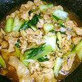 さくらとぶん太の母's cooksnap of when they made 豚肉とチンゲン菜のオイスター炒め.