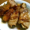あぷりこっと。's cooksnap of when they made なすびの豚ばら肉巻き.