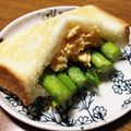 YUKIKI☆'s cooksnap of when they made チーズ風味☆アスパラと卵のサンドイッチ♪.