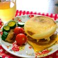 ゆかりんご117♪'s cooksnap of when they made 朝食にイングリッシュマフィン☆サンド.