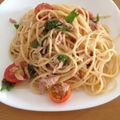 toshi1968's cooksnap of when they made ツナと大葉とトマトの冷製パスタ.