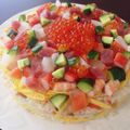 いせえび子's cooksnap of when they made ✿　ひな祭り　ちらし寿司ケーキ　✿.
