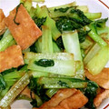 meise17's cooksnap of when they made 小松菜と油揚げの生姜醤油炒め.