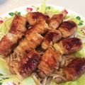 BlueMoon19's cooksnap of when they made 長芋の肉巻き 梅照り焼き お弁当にも！.