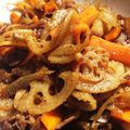 mogumogu5's cooksnap of when they made 豚こま肉のきんぴらごぼう.