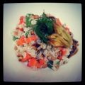 スミレの花の砂糖漬け's cooksnap of when they made 超ヘルシー！豆ライスサラダ.