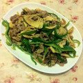 hamomomo's cooksnap of when they made 本格青椒肉絲.