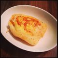 あやっさぁ's cooksnap of when they made 焼き油揚げ　～キムチ・豆腐・チーズづめ～.