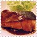 nakamucchi's cooksnap of when they made サーモンのムニエルをバルサミコソースで.
