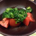marimoまま's cooksnap of when they made 冷して美味トマトのオクラとモロヘイヤかけ.