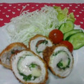 chikoco☆'s cooksnap of when they made 鶏ささみのシソ.チーズ巻きフライ.