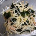 紅's cooksnap of when they made もやしとワカメのツナサラダ.