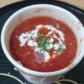 Ma＊Chan's cooksnap of when they made 材料2つ　冷たいトマトスープ.