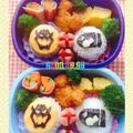 ぶるーありー's cooksnap of when they made キャラ弁＊スーパーマリオ キラー大砲弁当.