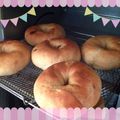 ぽんここちゃん's cooksnap of when they made レンジ発酵で簡単☆ヘルシー豆腐ベーグル.