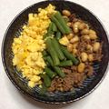 くうちゃん！'s cooksnap of when they made 彩り鮮やか！三色そぼろ丼.