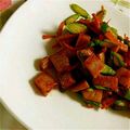 ku313's cooksnap of when they made アスパラとにんじんのベーコン炒め.