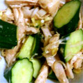 みきてぃぬん's cooksnap of when they made きゅうりと鳥のウマ和え.