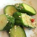 ジユウビト's cooksnap of when they made きゅうりの漬物ごまゴマ和え.