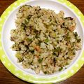 紅嶋瑪瑙's cooksnap of when they made 鮭フレークと塩昆布のチャーハン.