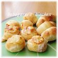ババガレイ's cooksnap of when they made ひとくち✿くるくるマヨチーズパン♡.