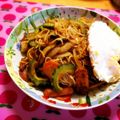 komutatata's cooksnap of when they made カレールウdeゴーヤ素麺チャンプルー.