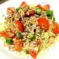 ∞もゆ∞'s cooksnap of when they made オクラとトマトのオイルベースパスタ.