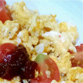 あいゆめママ's cooksnap of when they made 卵としらすとミニトマトのサッと炒め.
