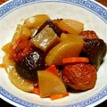 劉太太's cooksnap of when they made 母の味♪大根と薩摩揚げ、干椎茸の煮物.