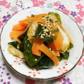 シャンプーハット's cooksnap of when they made ゴマ油香る＊人参とわかめとちくわの和え物.