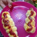 ＠りんりんキラキラ's cooksnap of when they made 子供と作る★パン（ウインナー＆べーマヨ）.