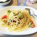 よもぎぱん's cooksnap of when they made 簡単ツナ缶&アボカド&トマトの冷製パスタ.