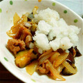 まゆみにー27's cooksnap of when they made なすと豚肉のマヨソテー♡わさびおろし和え.