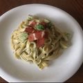 JamieKata's cooksnap of when they made バジル＆ベーコンマヨパスタ.
