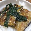 キジトラとハチワレ's cooksnap of when they made ナスで蒲焼き丼。.