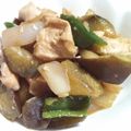 miico31's cooksnap of when they made 鶏となすのノンオイルみそ炒め.