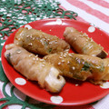 赤い電話's cooksnap of when they made エリンギ と 長芋 の肉巻き.