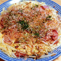 とんcafe's cooksnap of when they made もやしとウィンナーのお好み焼き風.