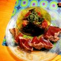 komutatata's cooksnap of when they made レンジで♬茄子とマグロの生姜醤油あえ.