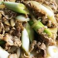 momotomoyu's cooksnap of when they made 糖質制限♪豚肉とﾈｷﾞの醤油炒め★.