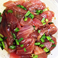 きもったまおかん's cooksnap of when they made 簡単なのに本格的❤ ねっとり漬けまぐろ.
