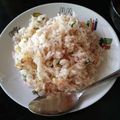 Ohka_mama's cooksnap of when they made 明太子とネギのゴマゴマ炒飯.