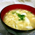ボンくん's cooksnap of when they made ズボラ必見！簡単！玉子豆腐と卵のスープ♡.